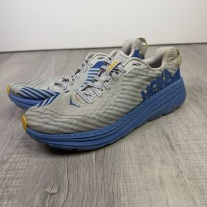 Men's Hoka One One Rincon Blue Silver Running Shoes 12.5 Athletic Gym F